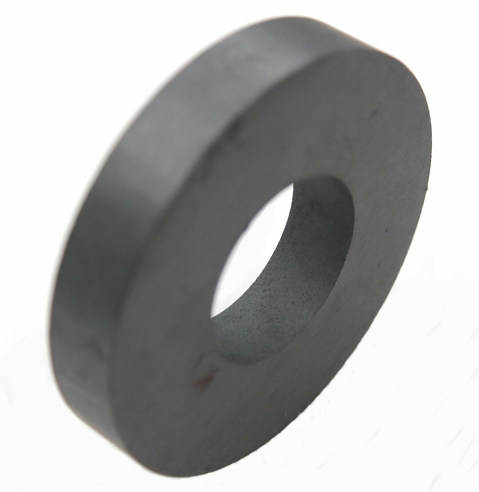 Ferrite Donut / Ring Ceramic Type Magnet, Size 2¾" OD, 1¼" ID, ½" Thick