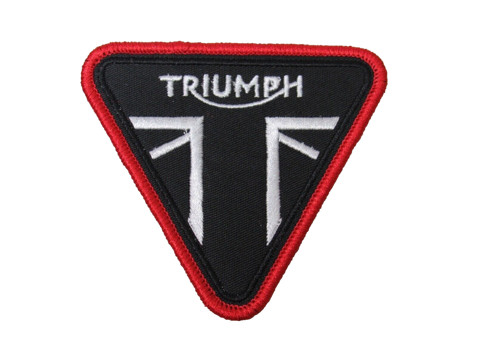 STUNNING VINTAGE STYLE TRIUMPH EMBROIDERED IRON-ON PATCH...RARE COLOR COMBO...