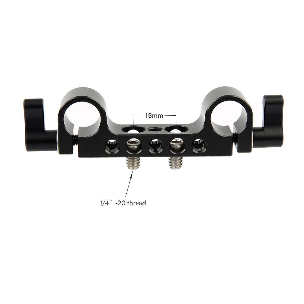 US NICEYRIG 15mm Rod Clamp Railblock 1/4"-20 Thread for Red Camera Rig Baseplate