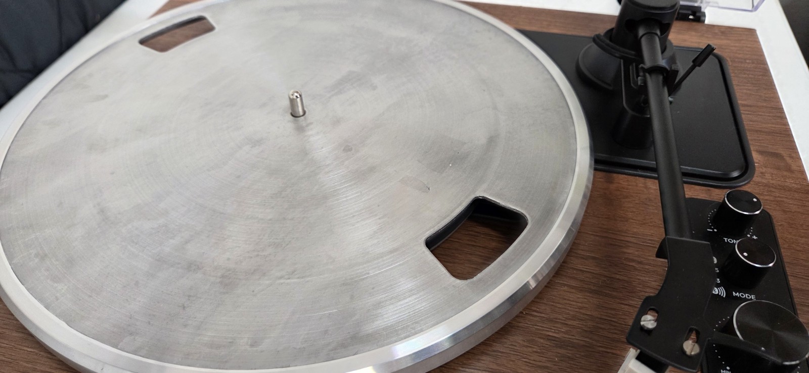 ONE-S Vinyl Record Player with Bluetooth Input/Output, All-in-One Vintage...