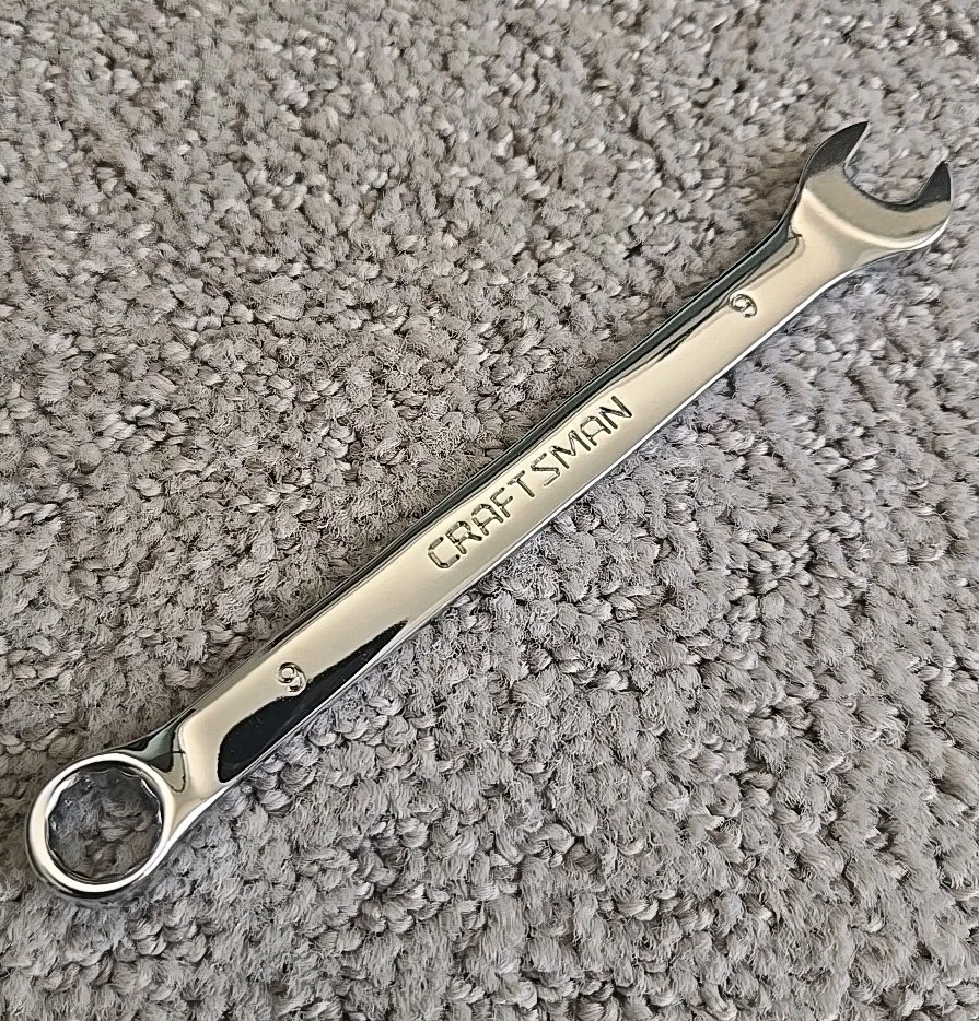 Craftsman 14623 9mm 12pt Combination Wrench Z-AN Series New Polished Chrome