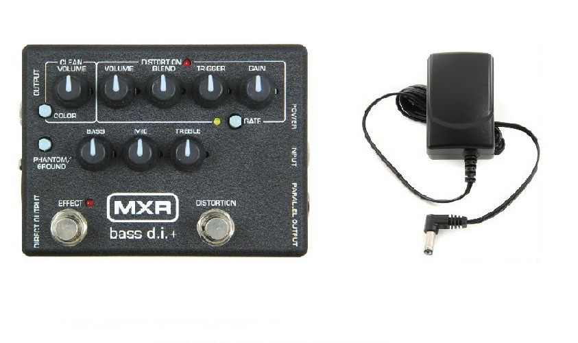 MXR Dunlop M-80 Bass Direct Box with Distortion D I + ( FREE POWER SUPPLY ) M80