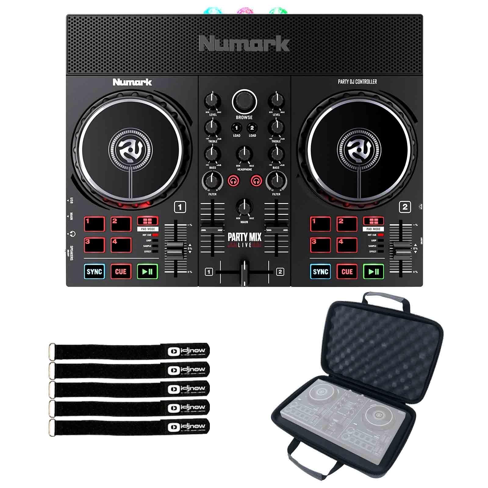 Numark Party Mix Live Built In Light Show & Speakers DJ Controller w Case