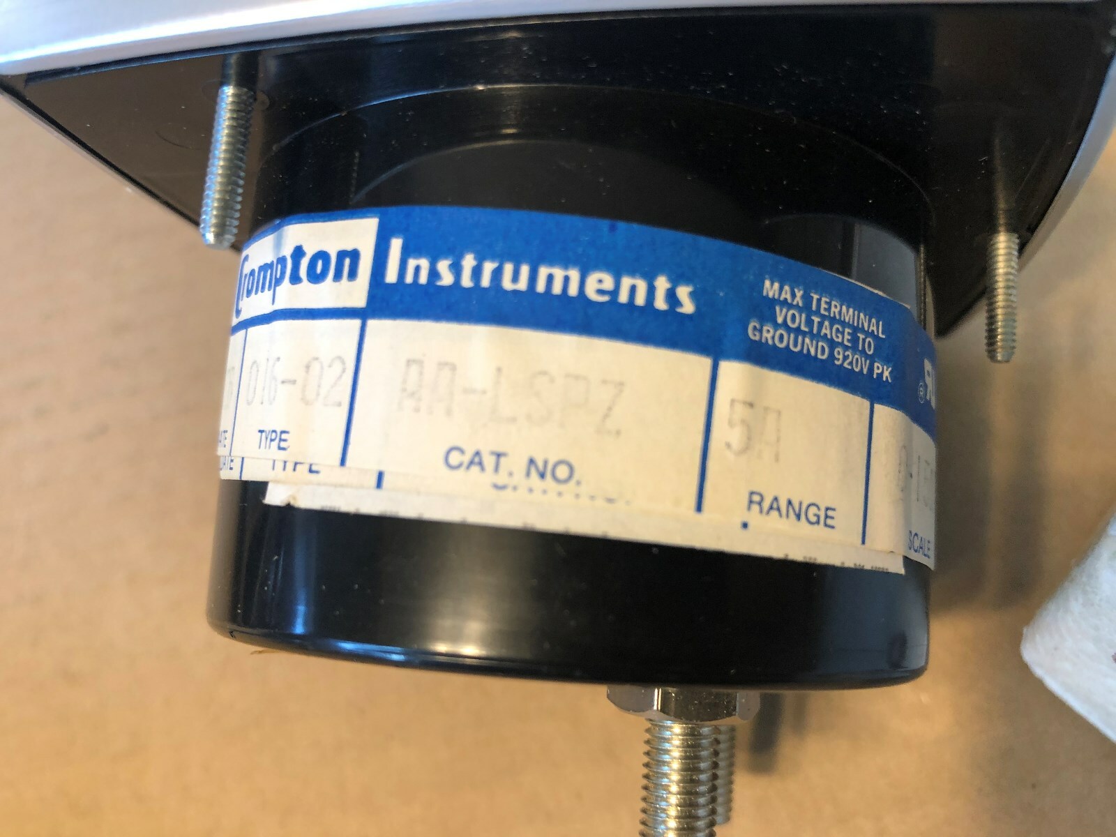 Gauge, amp meter, Crompton, AA-LSPZ