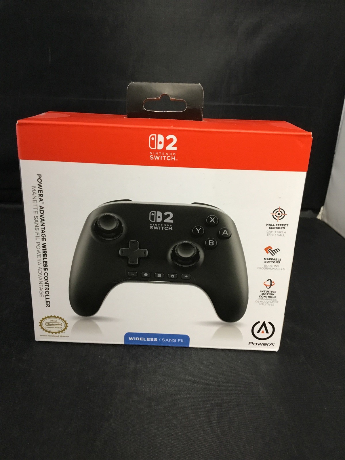 Genuine PowerA Advantage Wireless Controller for Nintendo Switch (BLACK) NEW