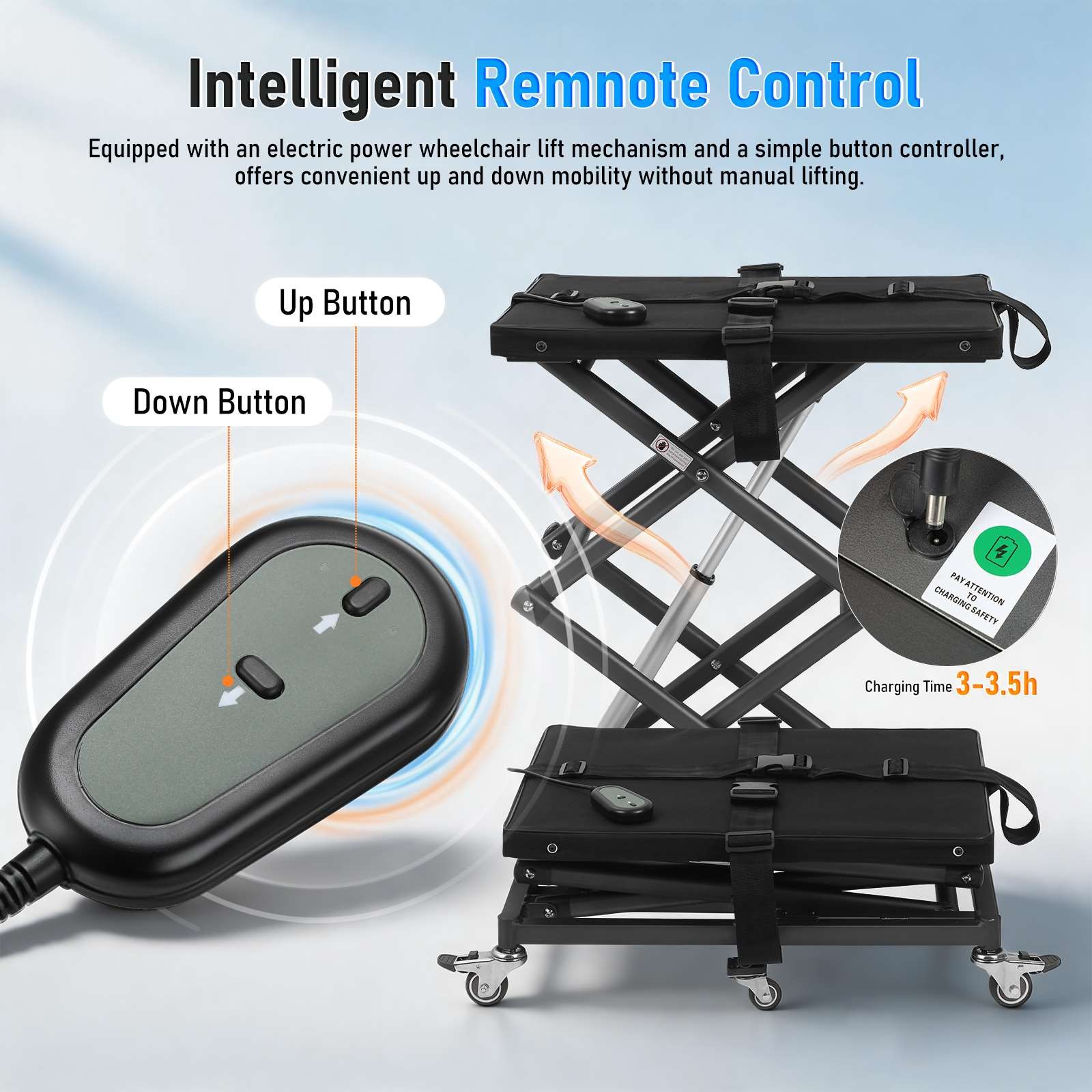 Wheelchair Lift for Car,Portable Scooter Wheel Chair Lift,Lightweight&Space-Sav
