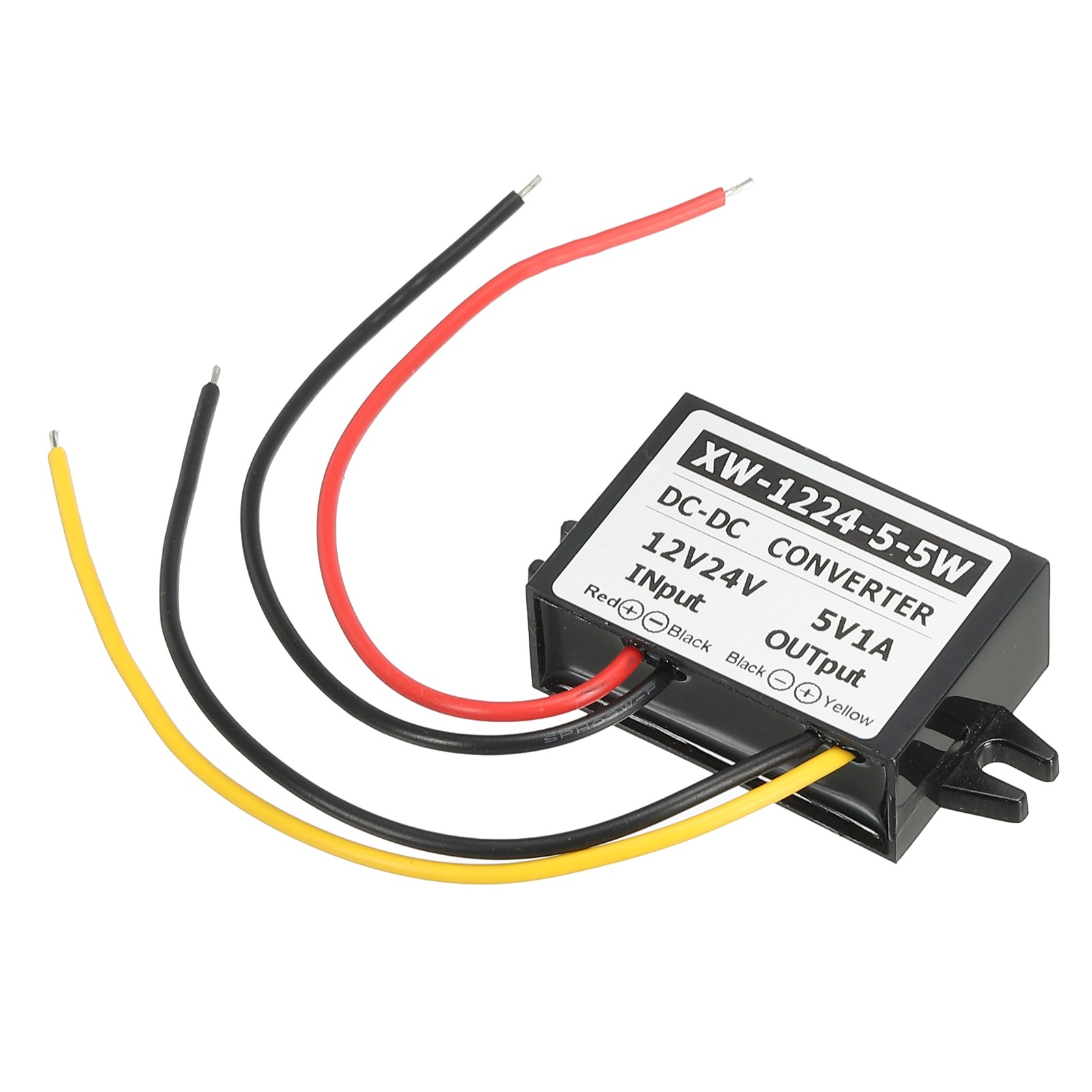 DC 12V 24V to DC 5V 1A 5W Power Converter Regulator Plastic Shell for LED System