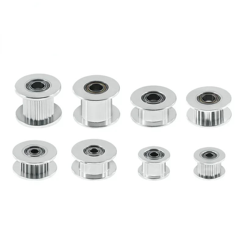 2Pcs 2GT Idler Synchronous Belt Pulley H-type Bandwidth 6/10MM 16 20T
