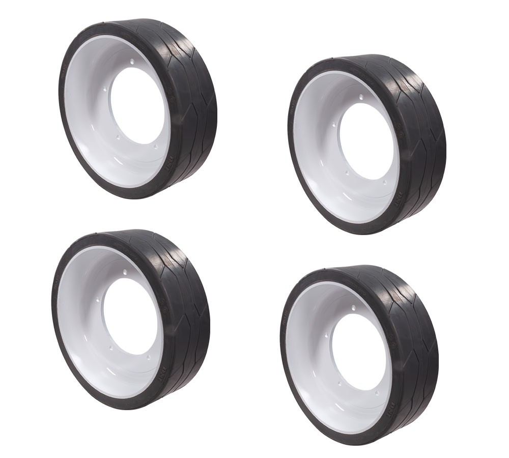 4Pk JLG 4520676 Non-Marking Rubber Scissor Lift Tire Assembly-Fits 2030ES,2630ES