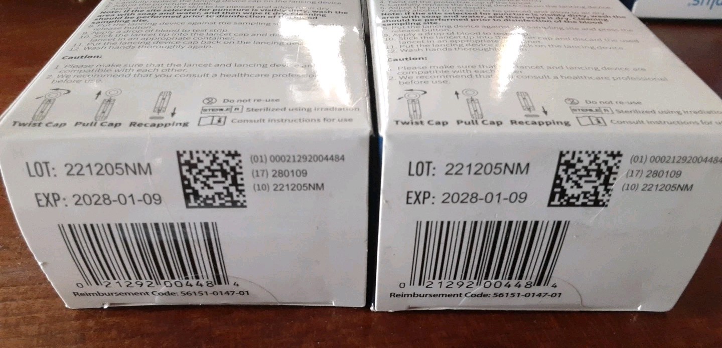 2X TRUEPLUS 33G 100CT LANCET Exp 2028 *