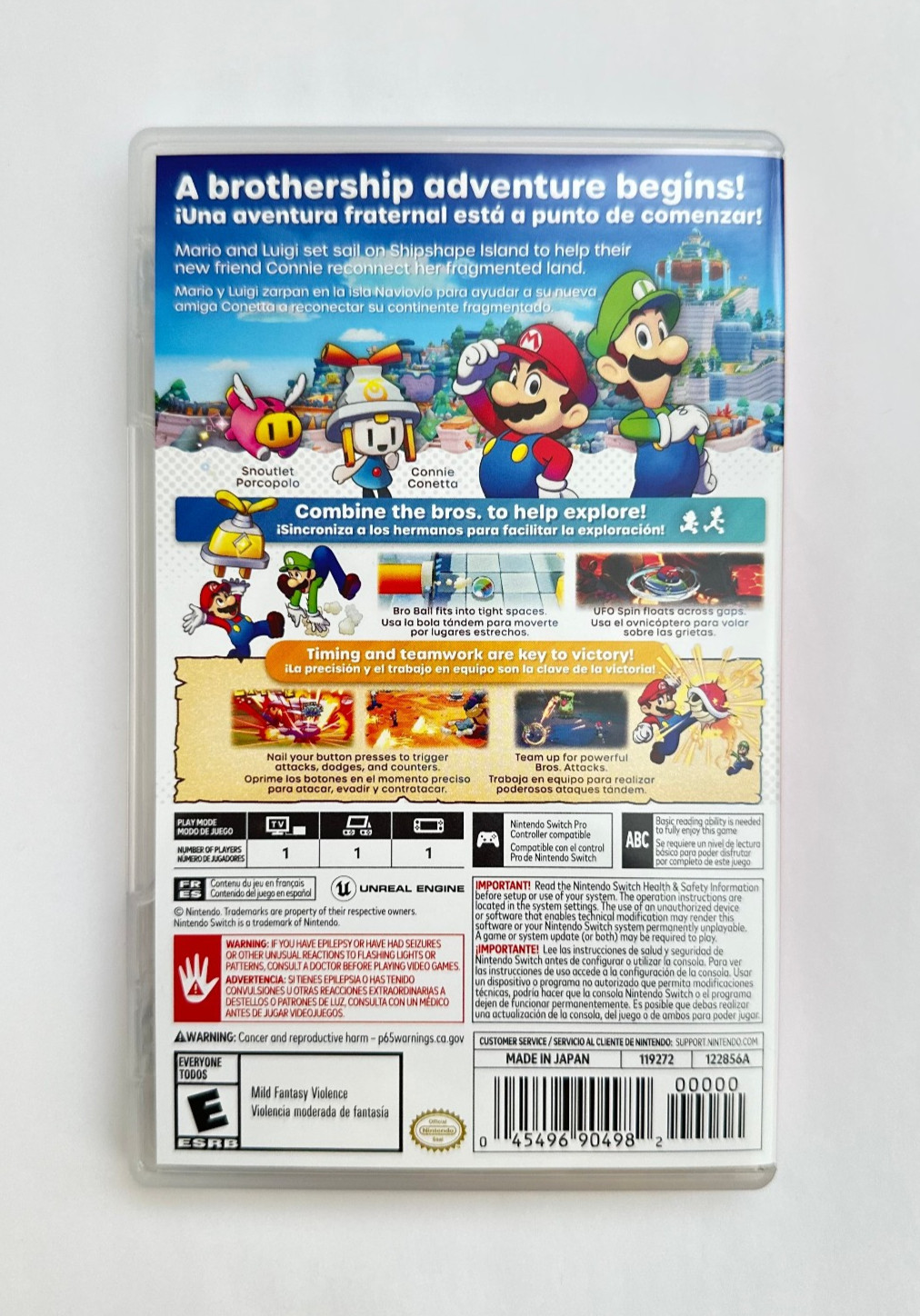 Mario & Luigi: Brothership Replacement Case [NO GAME] - Nintendo Switch
