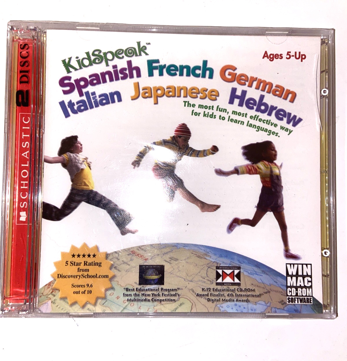 NEW KidSpeak Spanish French German Italian Japanese Hebrew (CD-ROM, Mac/Windows)