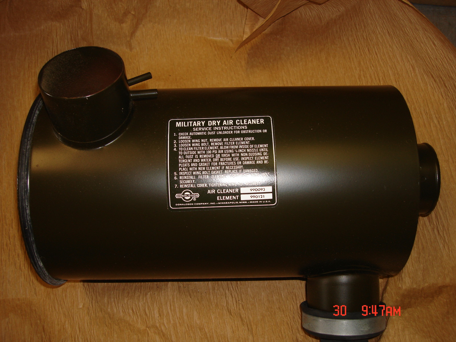 M715   M725  NEW!!!  NOS!!!  AIR CLEANER !!!!  , P/N 5704067 Complete Kit