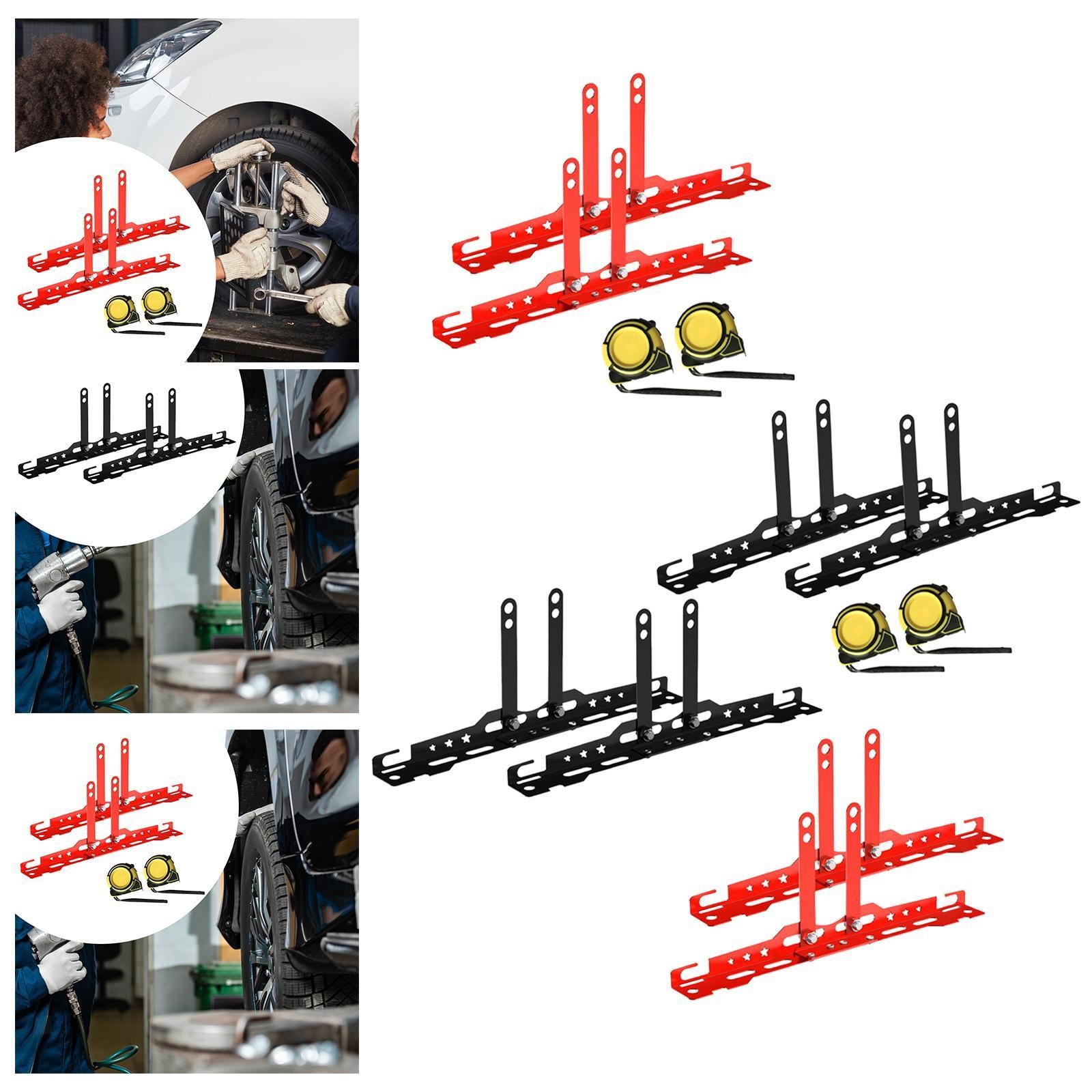 2x Heavy Duty Wheel Alignment Tools Car Maintenance Wall Storage Supplies