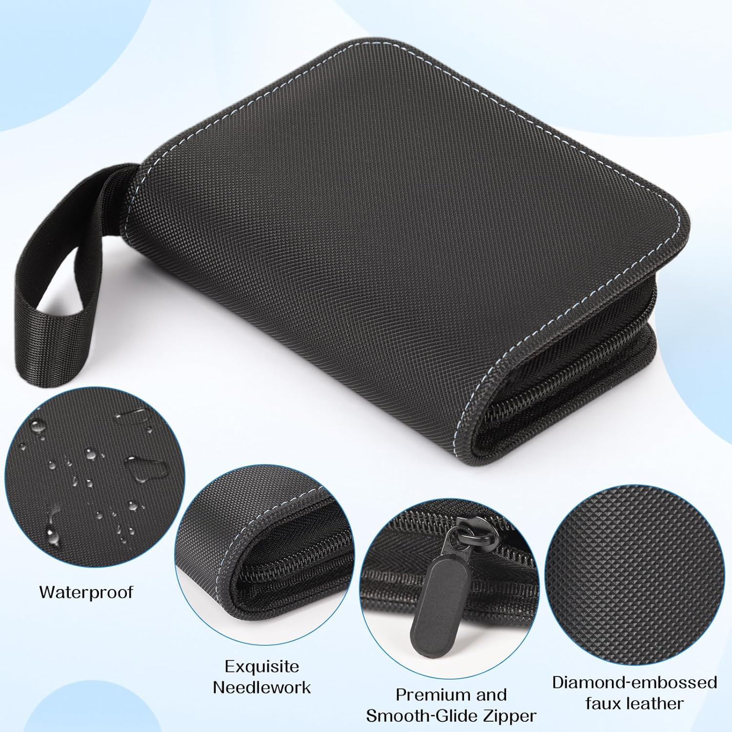1 Pocket Card Binder Collectible Trading Card Album Single Card Holder...