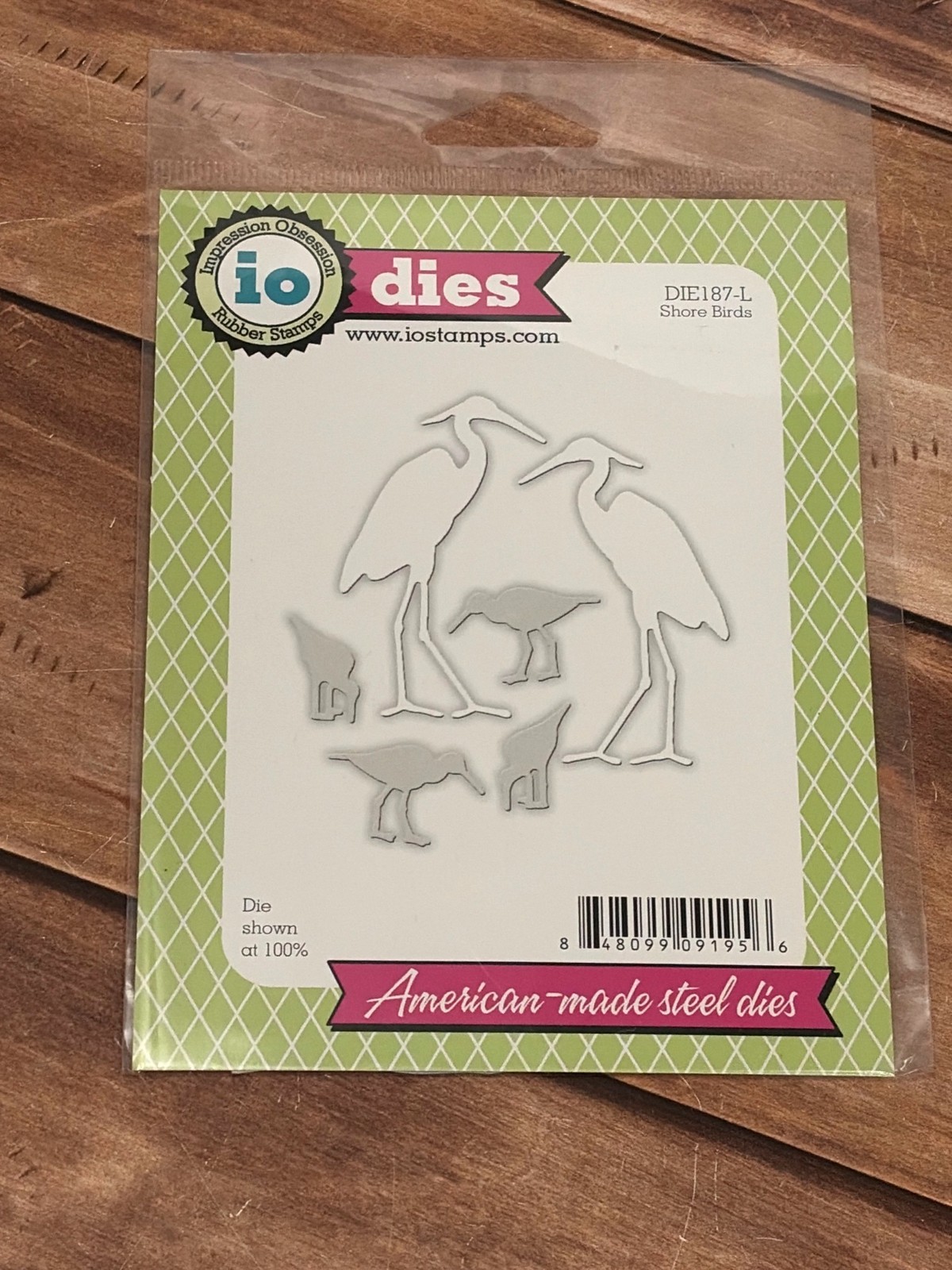IMPRESSION OBSESSION DIE187-L SHORE BIRDS STEEL CRAFT DIE SET WATERFOWL CRANE