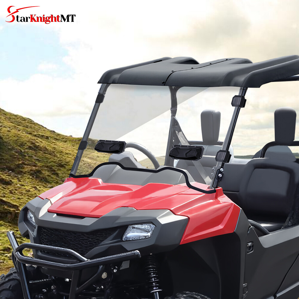 For Honda Pioneer 700 700-4 2014-2025 Scratch-Resistant Full Vented Windshield