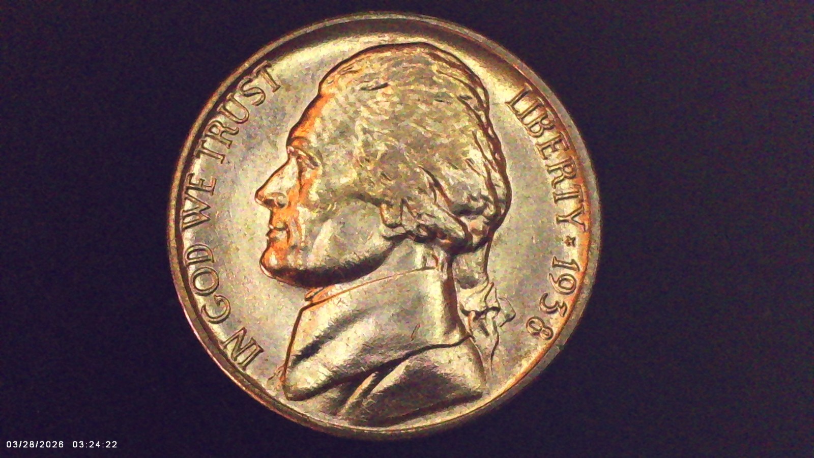 1938 P WDDR-003 Doubled Die Reverse Ch/Gem BU/Uncirculated Jefferson Nickel