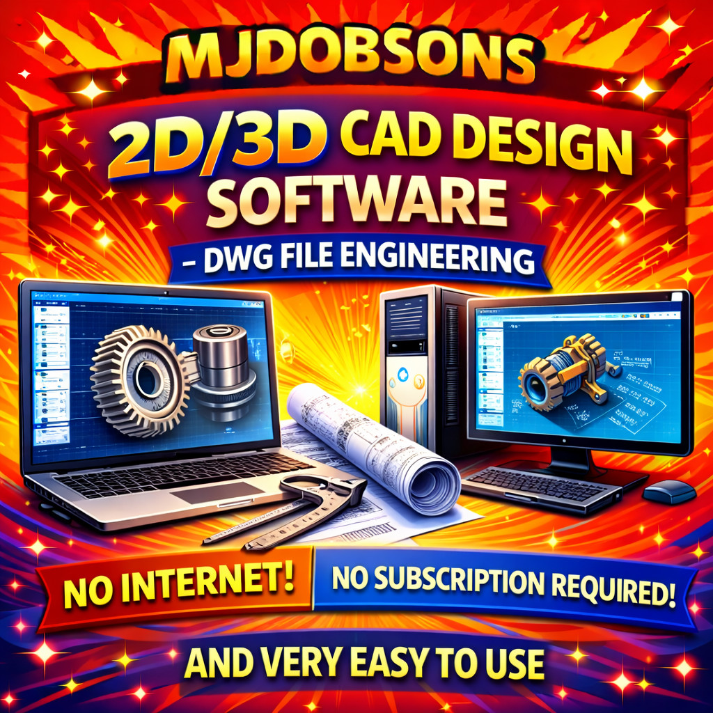 CAD 3D Easy Software | Engineering Modeling DWG Files USB  Subscription Free