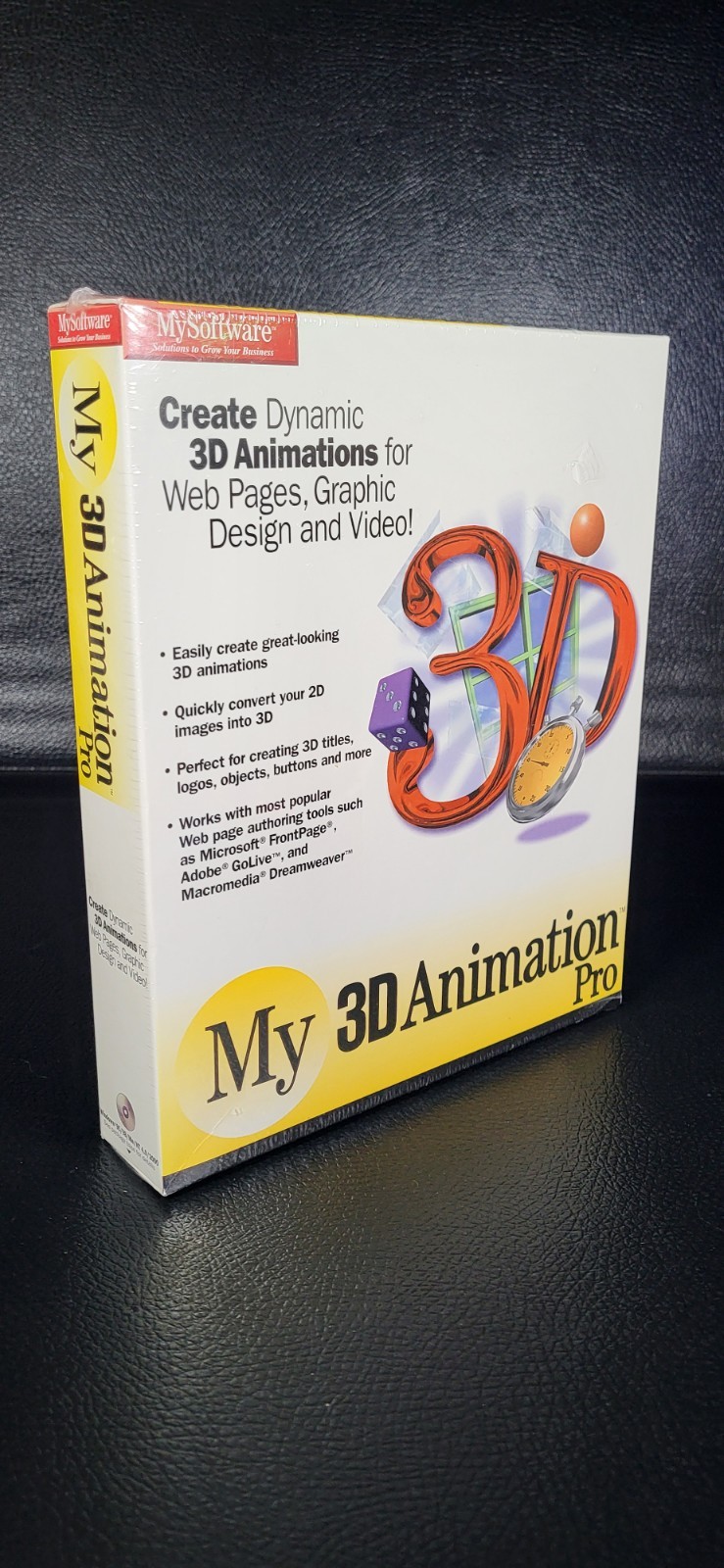Vintage Pc MySoftware My 3D Animation Pro Windows PC Software New Sealed Box