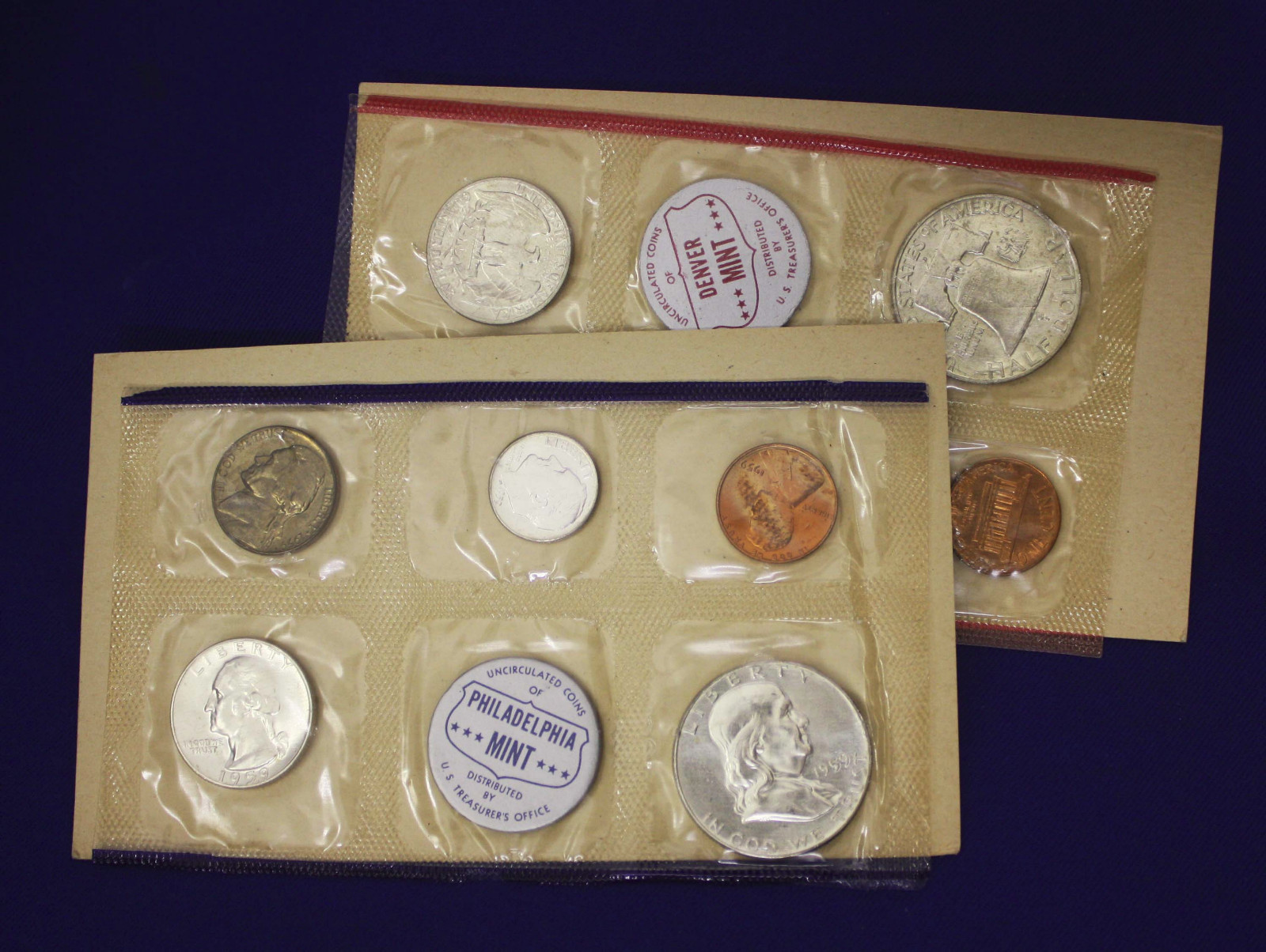 1959 Mint Set. Complete and original. 10 coins Both "P" & "D"