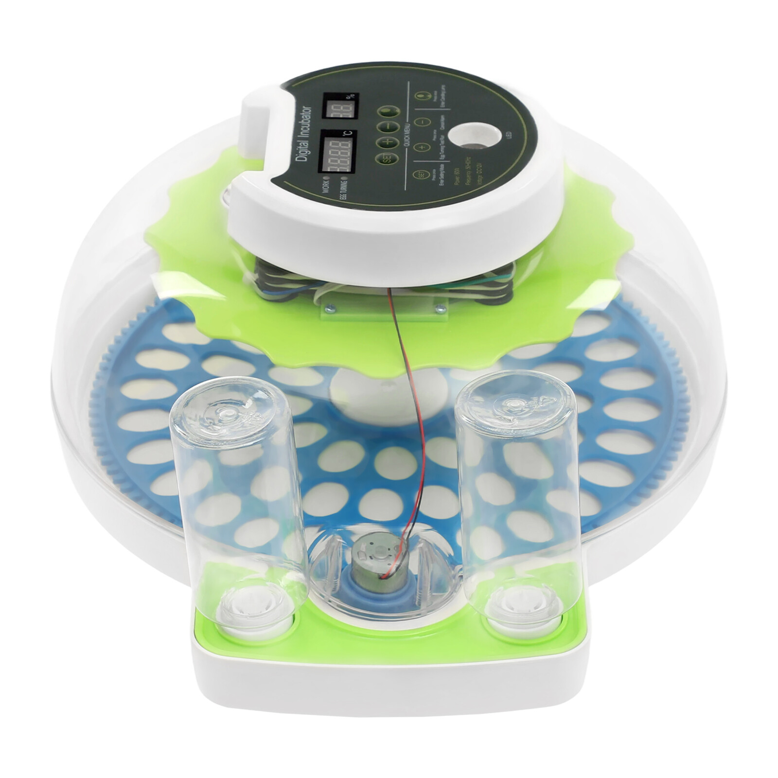 Modern LED Quail Egg Incubator for Hatching 60 Quail Eggs, Small Quail Brooder