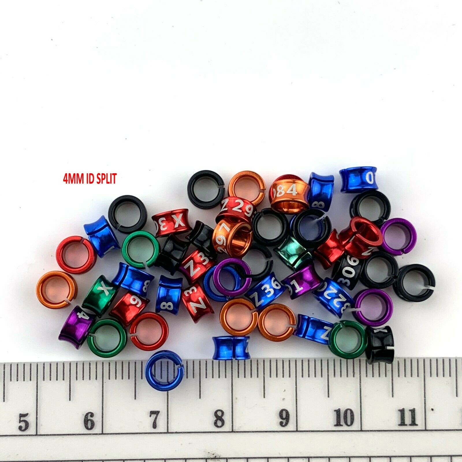 Split Aluminium Bird Leg Bands Split Aluminium Bands 50PCS