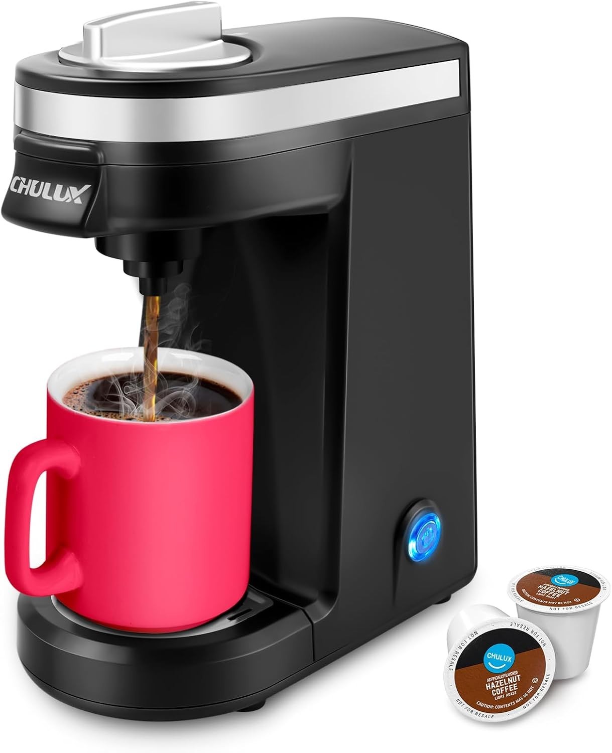 Single Serve Coffee Maker for K Capsule, Mini Single One Cup Coffee Machine, ...