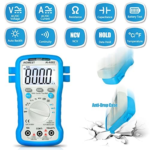 6000 Counts TRMS Digital Auto Ranging - Multitester for AC/DC Multimeter