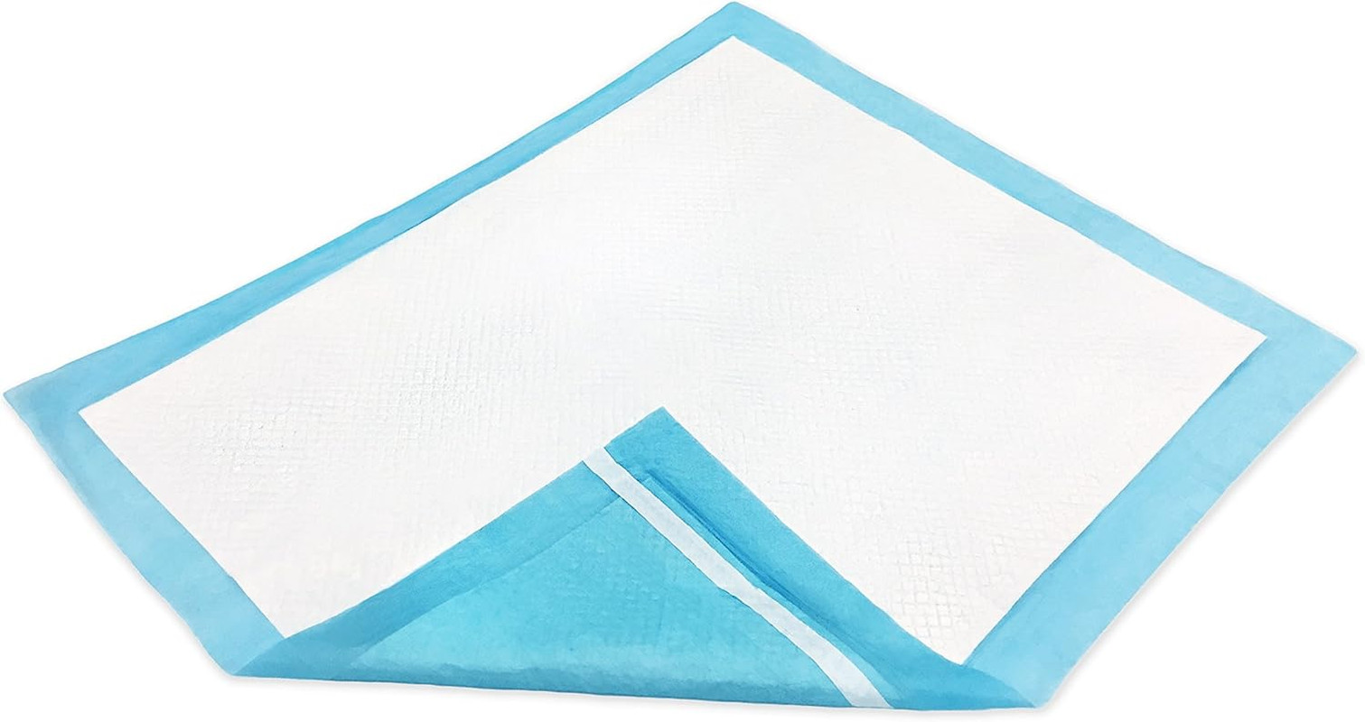 Essentials Disposable Underpads with Adhesive Strips, 30" x 36", 100 Count