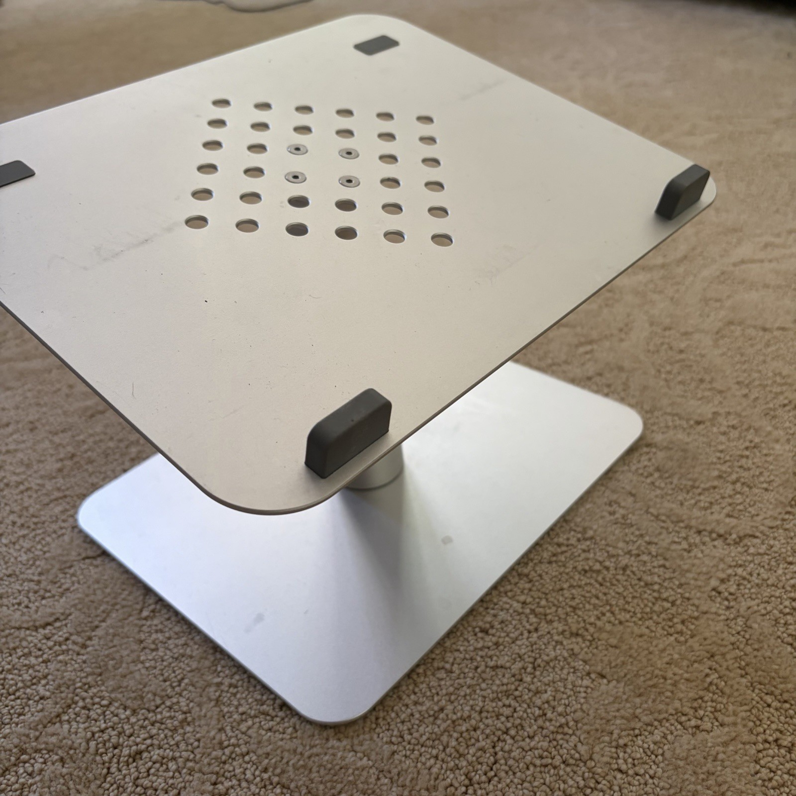 Adjustable Computer Laptop Stand For Desk Silver Finish