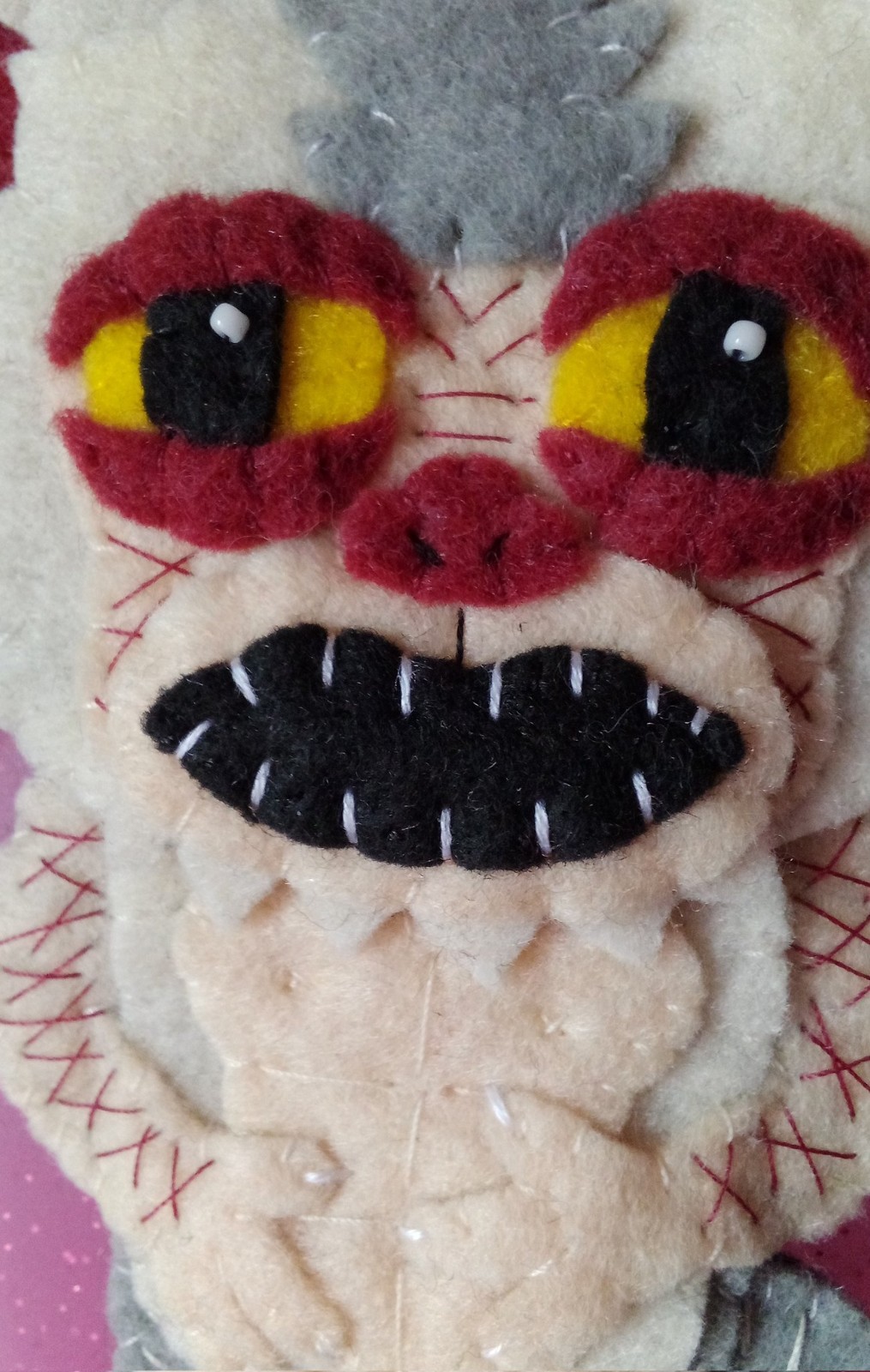 Handmade ornament inspired by Cat Ghoulie from Horror Film Ghoulies