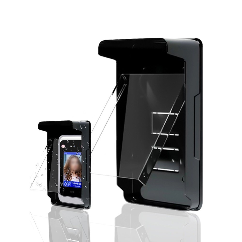 For Access Control Keypad Rainproof Cover Waterproof Sunshade Black ABS