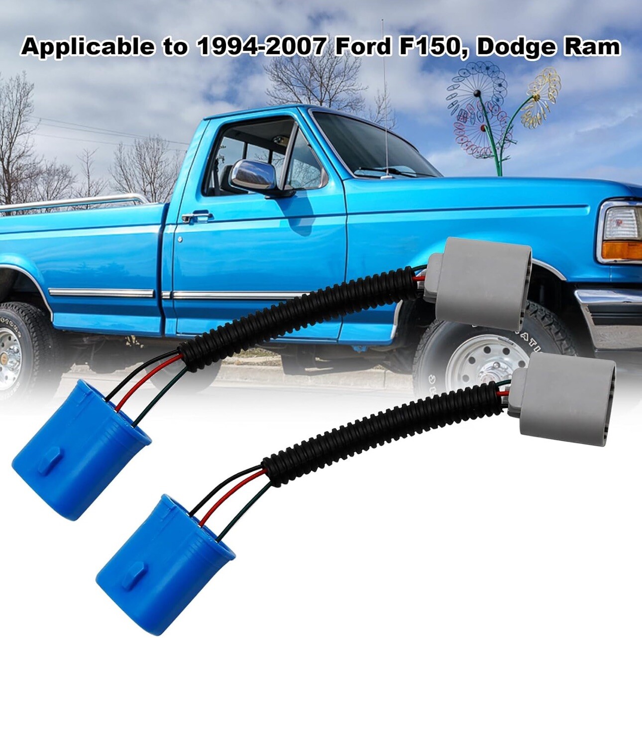 2Pcs Headlight Extension Wiring Harness Sockets 📦
