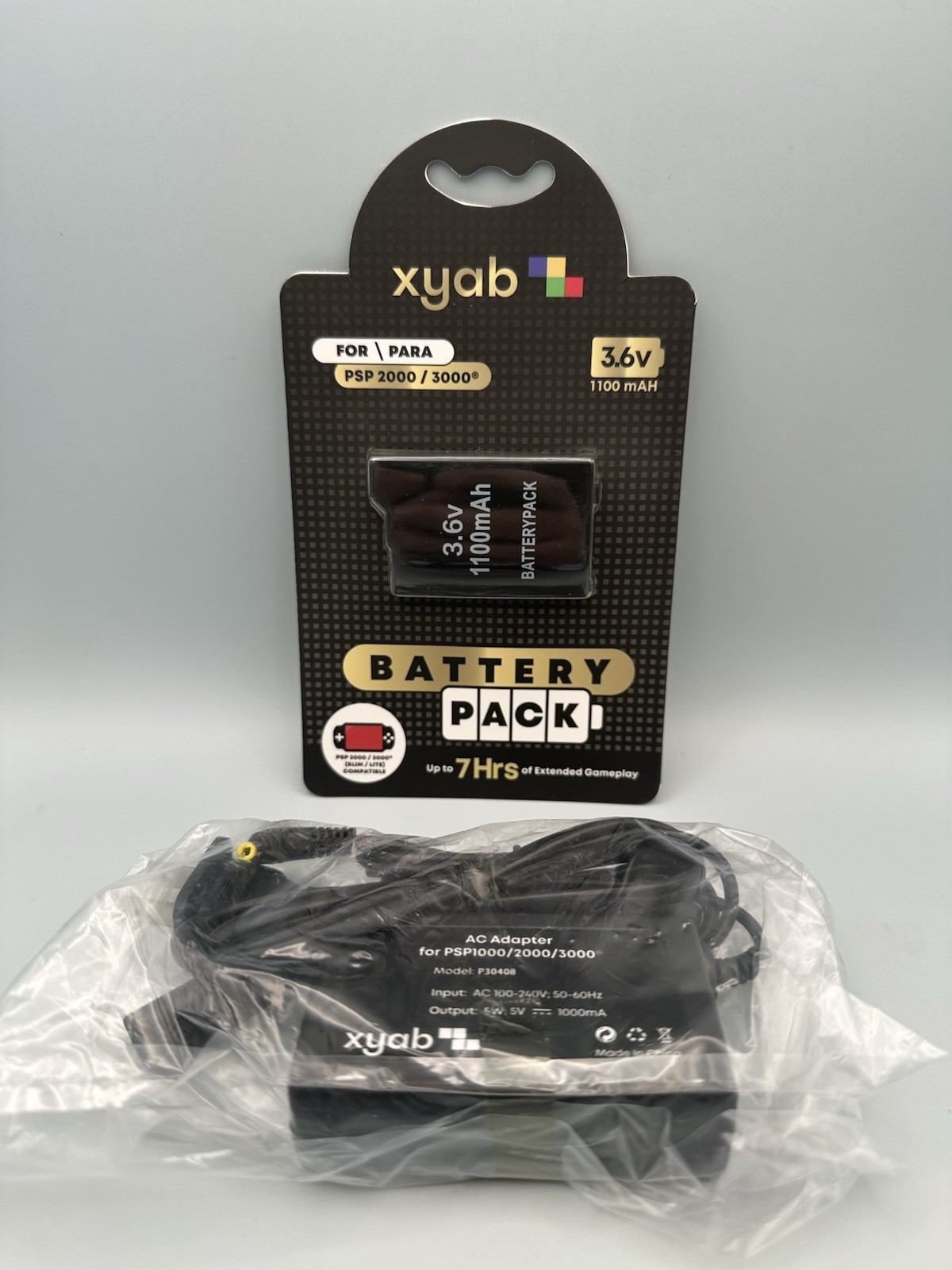 PSP 2000/3000 battery + charger combo kit: 3.6V Lithium Ion Battery