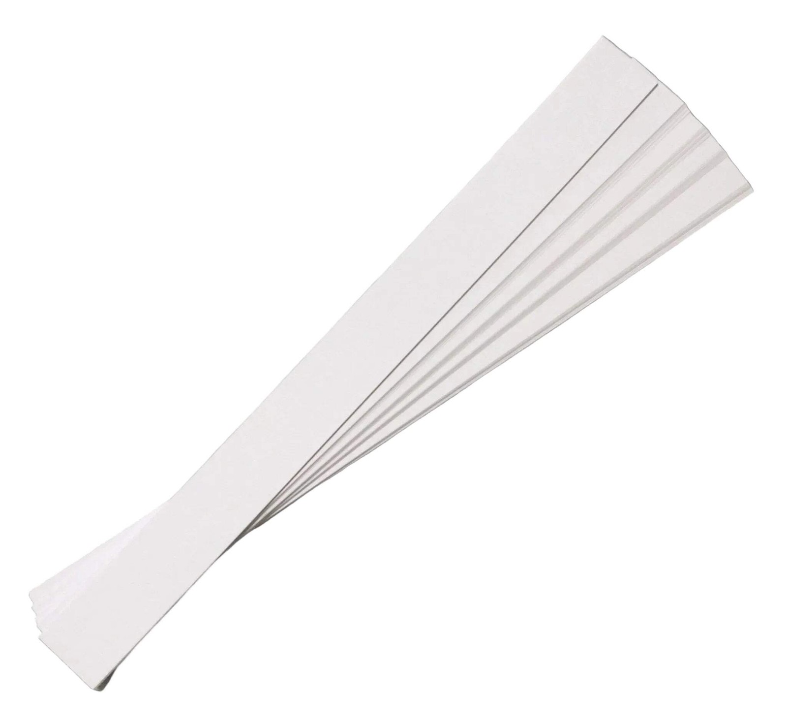 Unlined Paper Strips - Thick Paper - 80lb Cardstock - 2" - 8" x 25" Inches, Whit