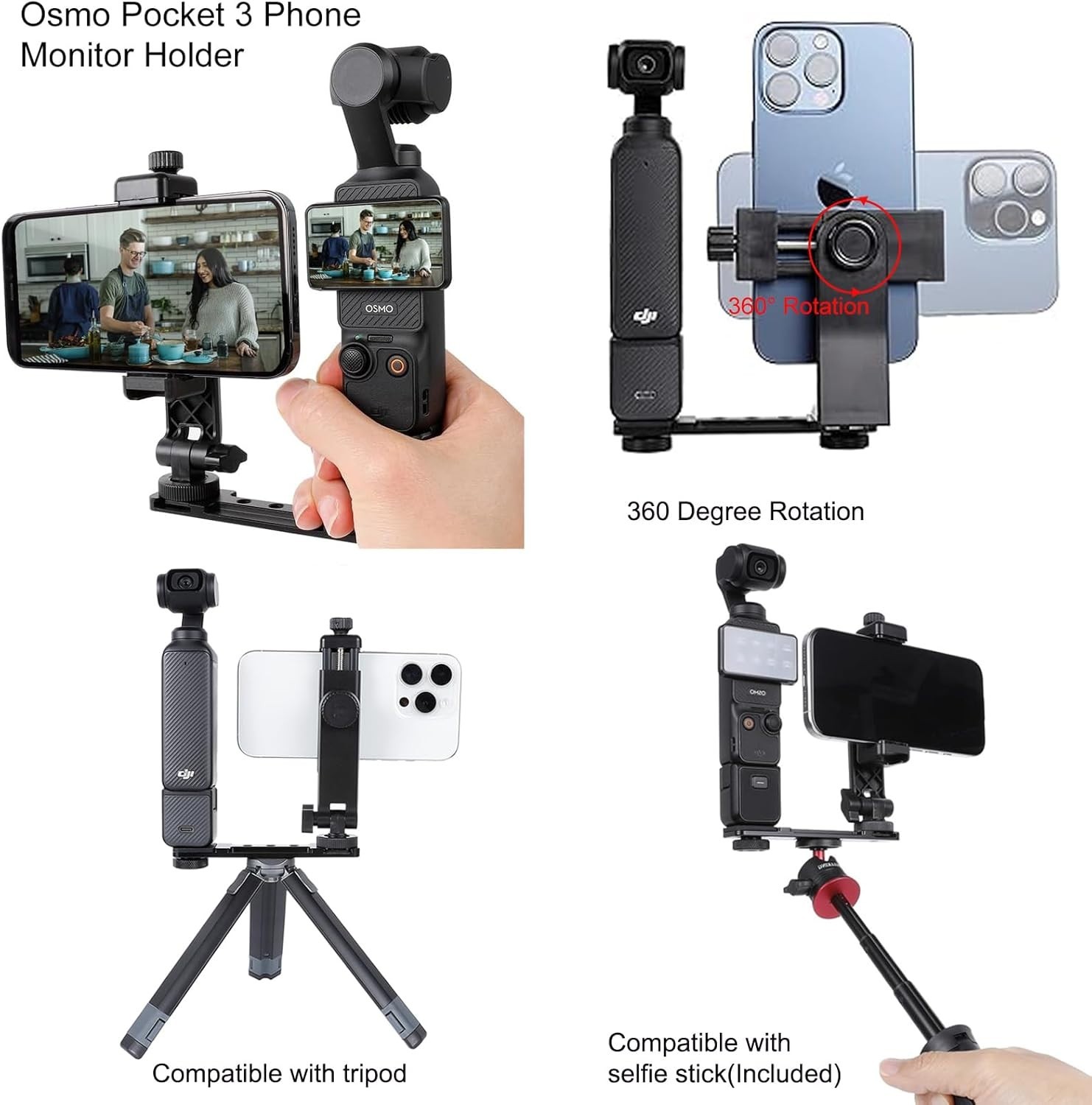 OSMO Pocket 3 Bundle - Tripod, Chest Mount, Screen Protector]]