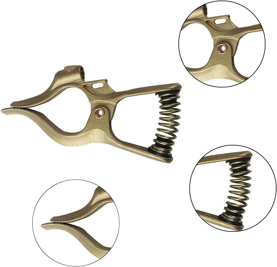 300-Amp T-Style Welding Ground Clamp Brass