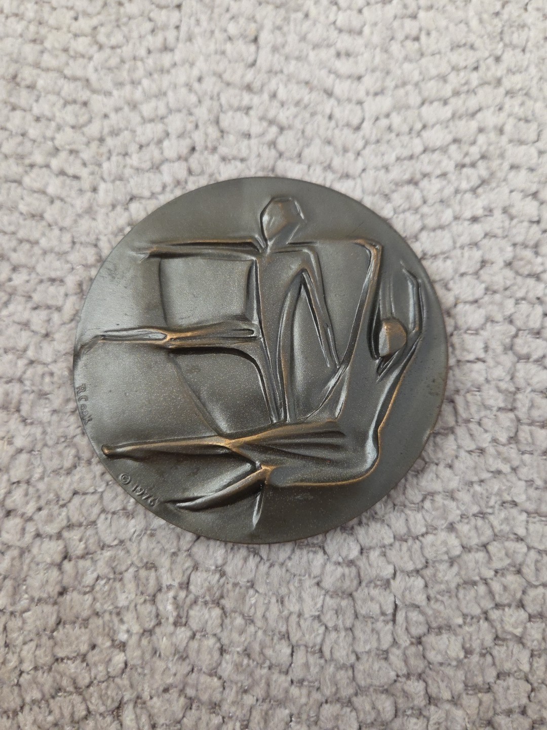 1976 Society of Medalists 97th Issue Robert Cook Bronze  Issue Music Dance MEDAL