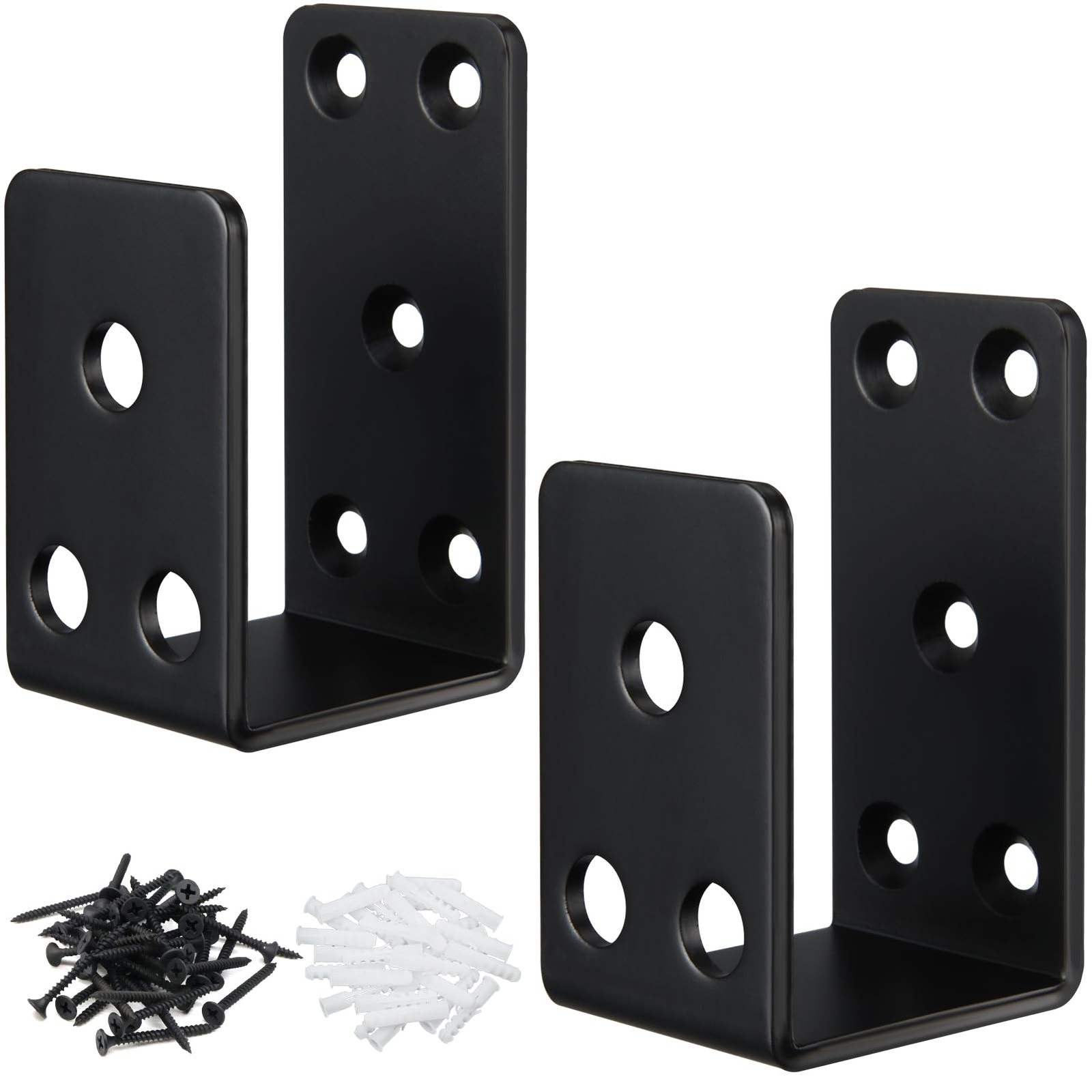 Door Barricade Brackets2Pack Heavy Duty Door Security Bar BracketsOpen Securi...