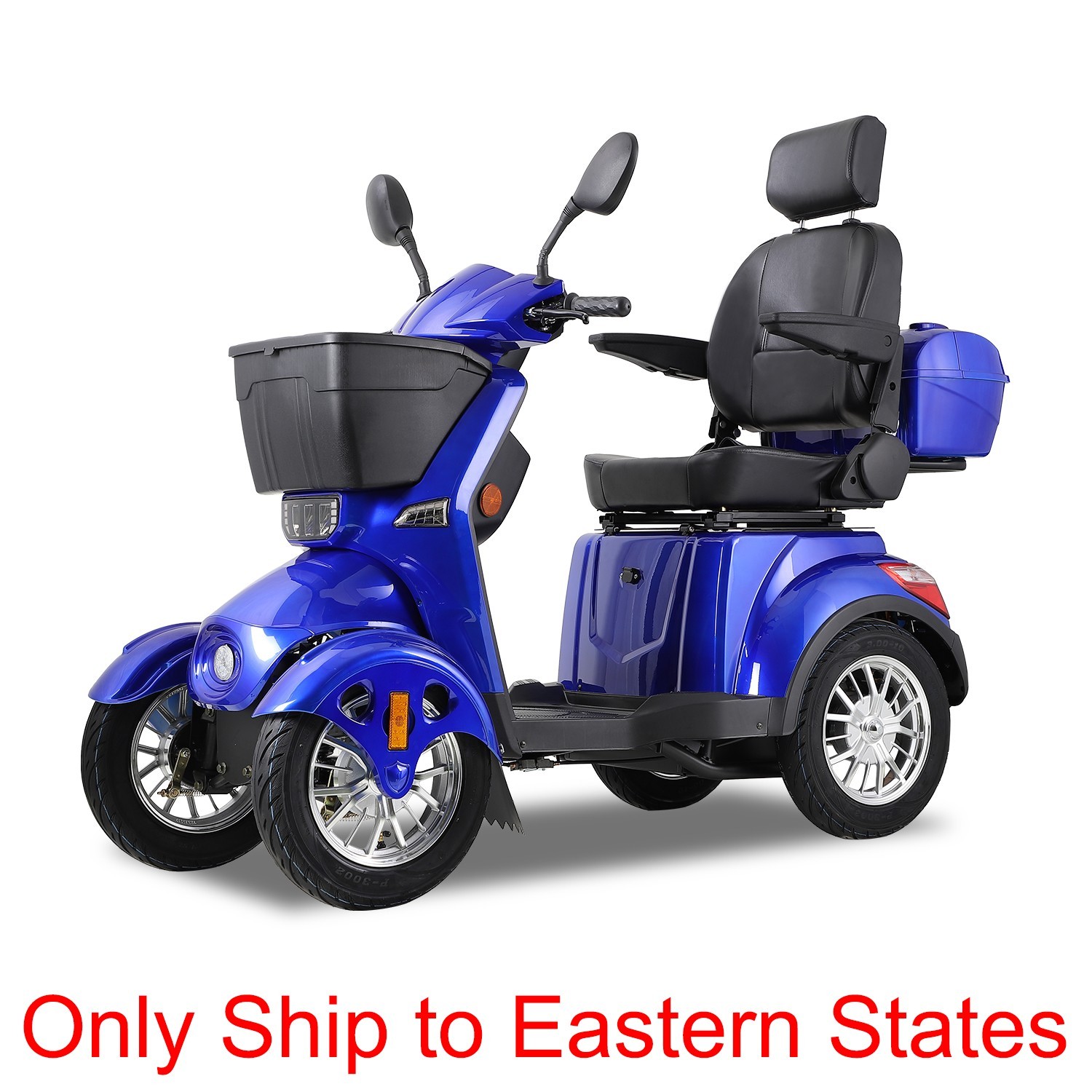 800W Heavy Duty 4-Wheel Adult Senior Mobility Scooter 60V 20AH 31 miles 500lb