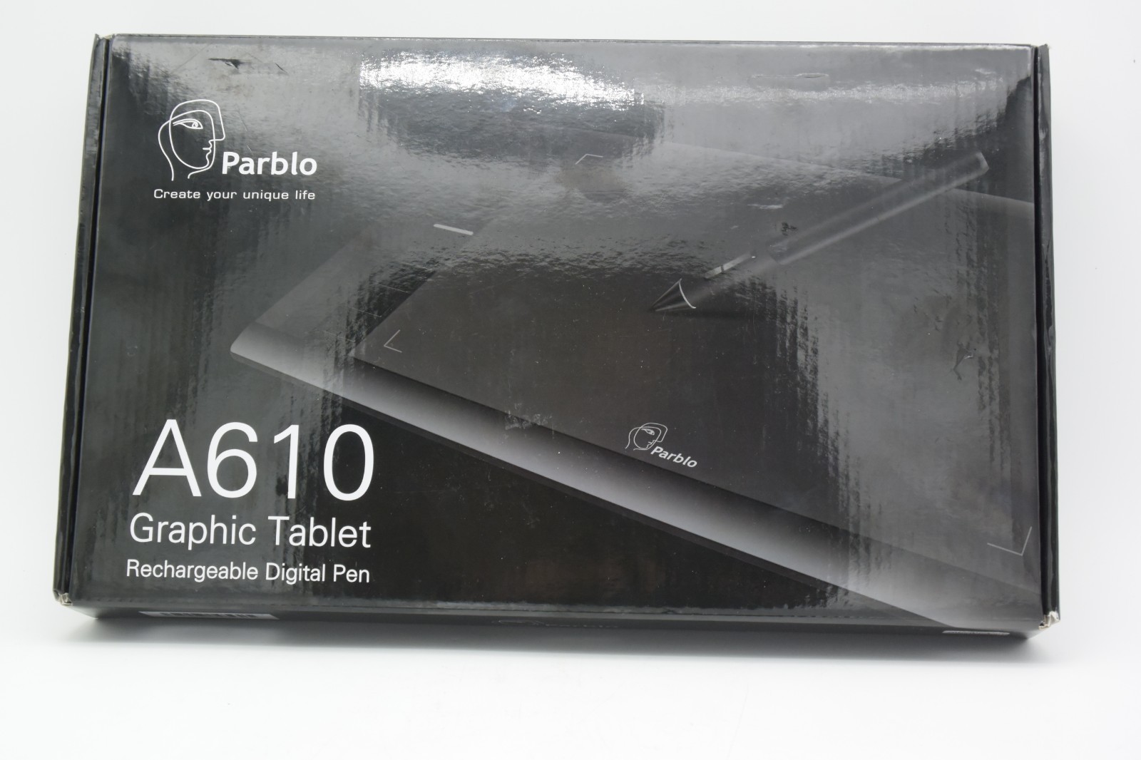Parblo A610 Plus Graphics Drawing Tablet 10x6" Digital Art Pen Board Open Box