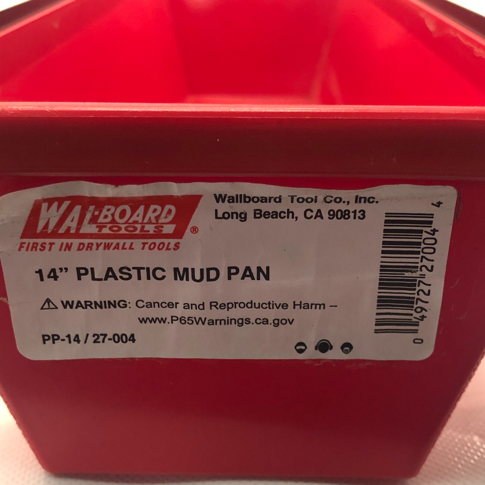 Wal-Board Tools 14 in. Mud Pan Red ( Set Of 2)