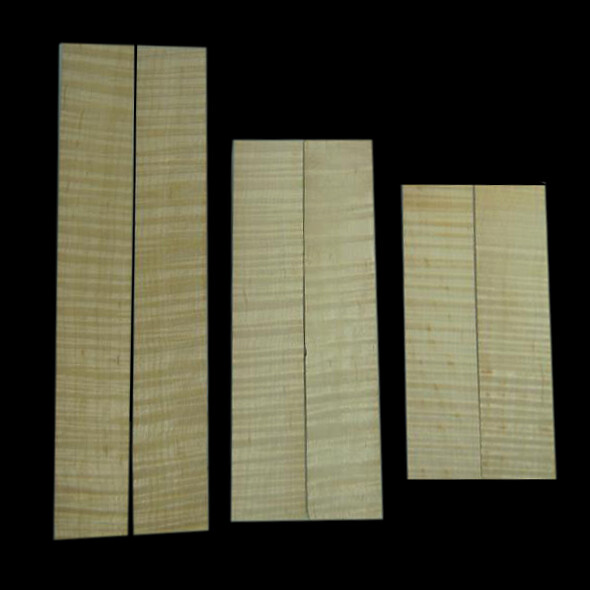1 Set Violin Sides Maple Sides with Tiger Flaming Wood Parts Strip Line