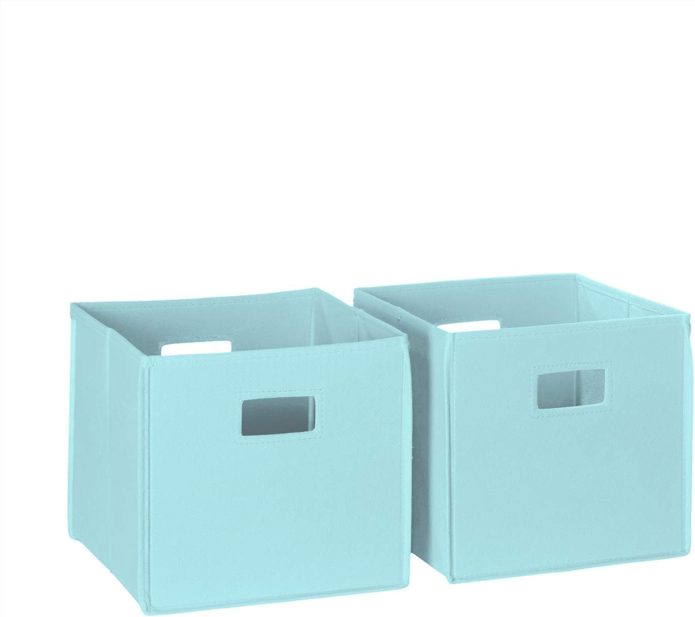 Folding Storage Bins with Handles Aqua Cube Storage Organizer for Closet, Bedroo