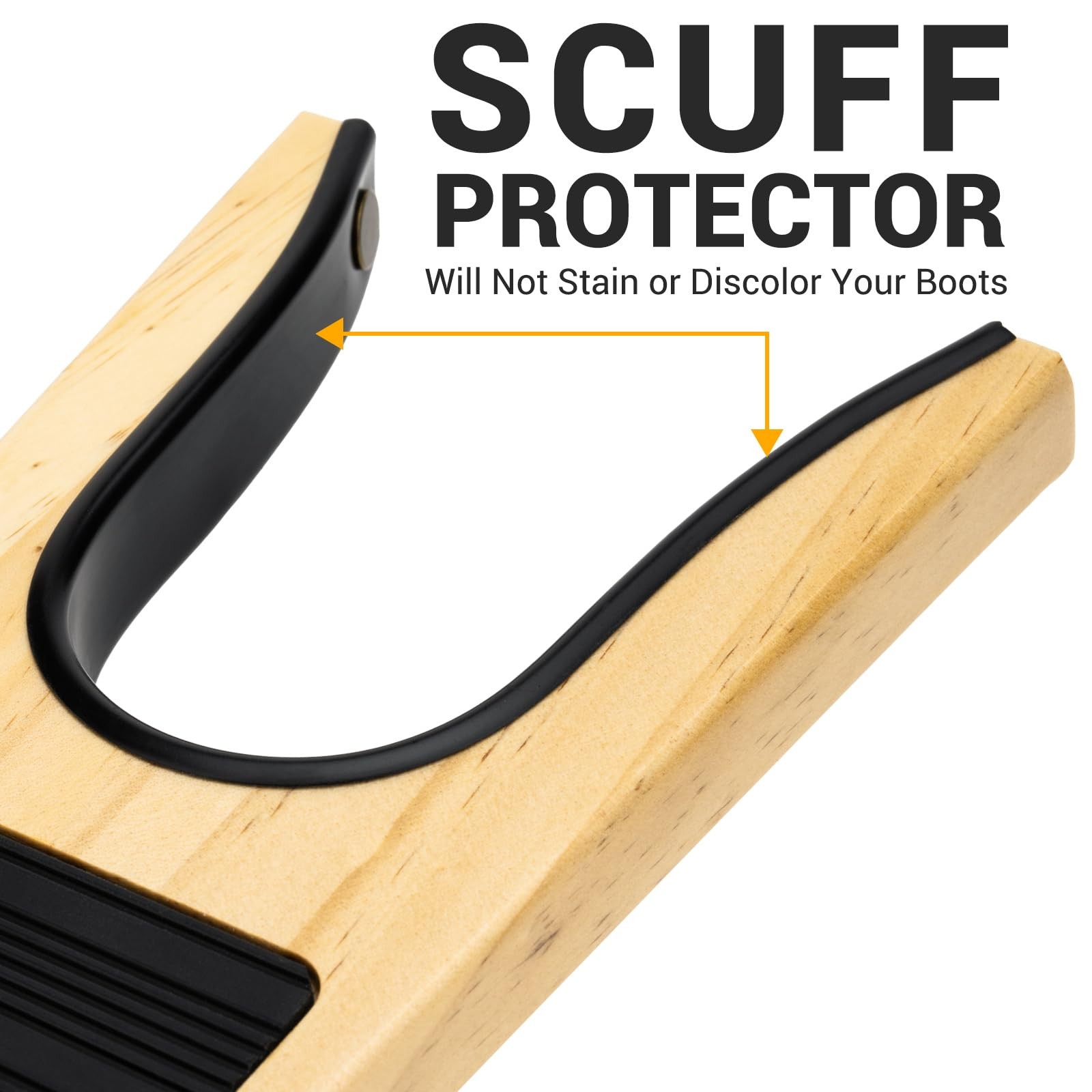 Boot Jack - Solid Wood Boot Remover for Cowboy Boots, Effortlessly Remove Wor...