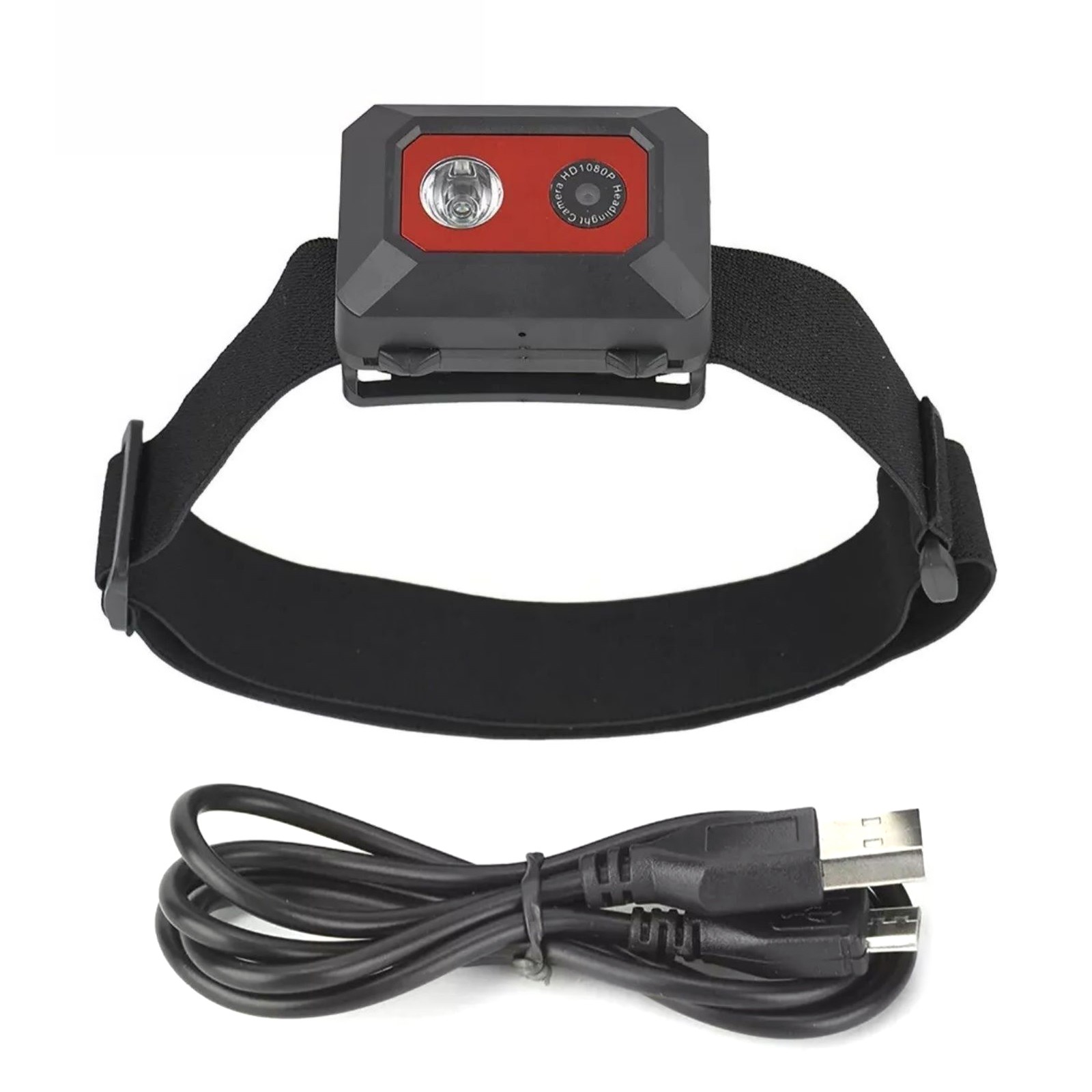 1.3MP HD 1080P Head-Mounted 2 IN 1 Headlight + Action Camera Night Vision
