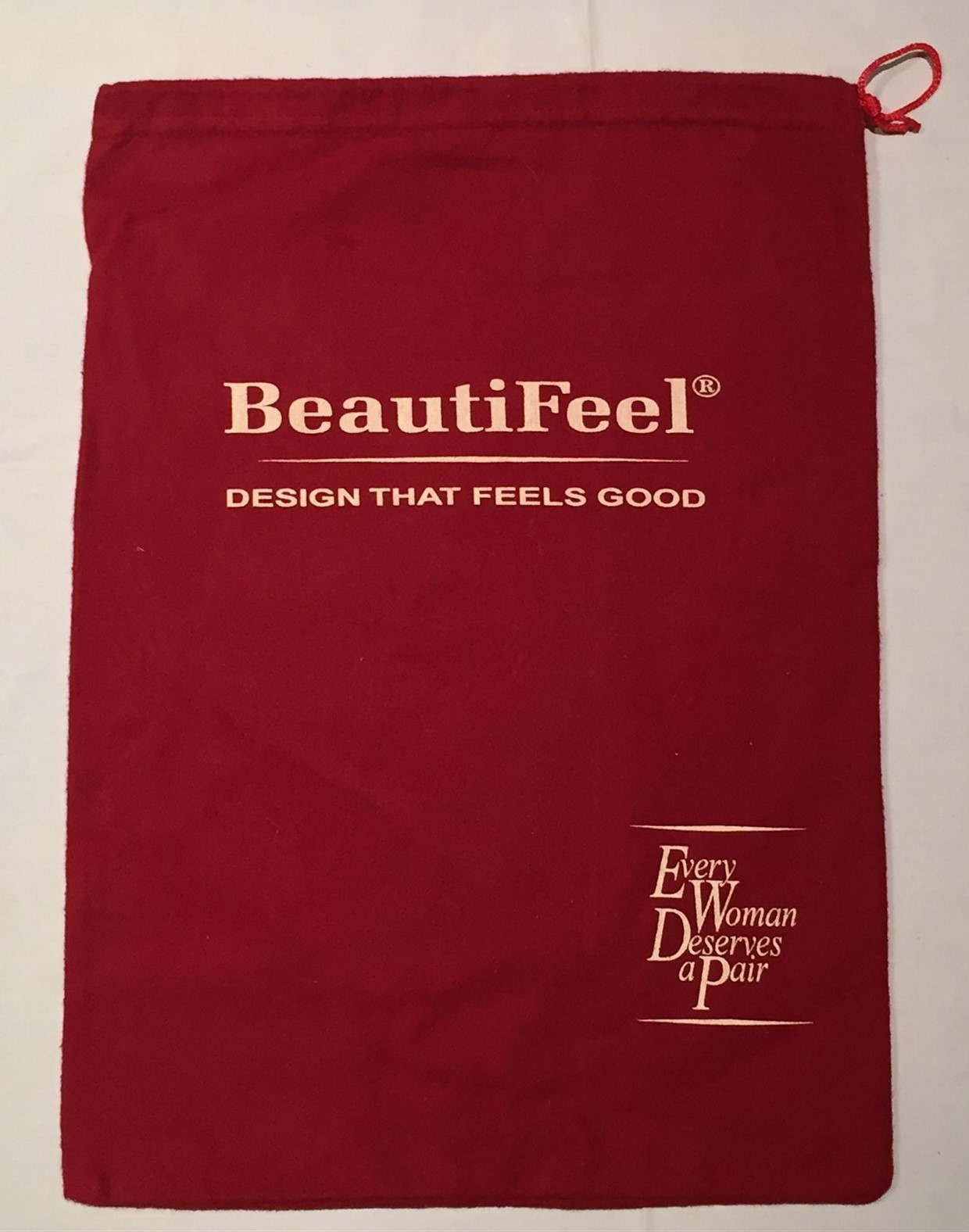 BEAUTIFEEL Drawstring Logo Dust Bag 10 1/2" x 14 1/2" Purse Shoes Storage Cover