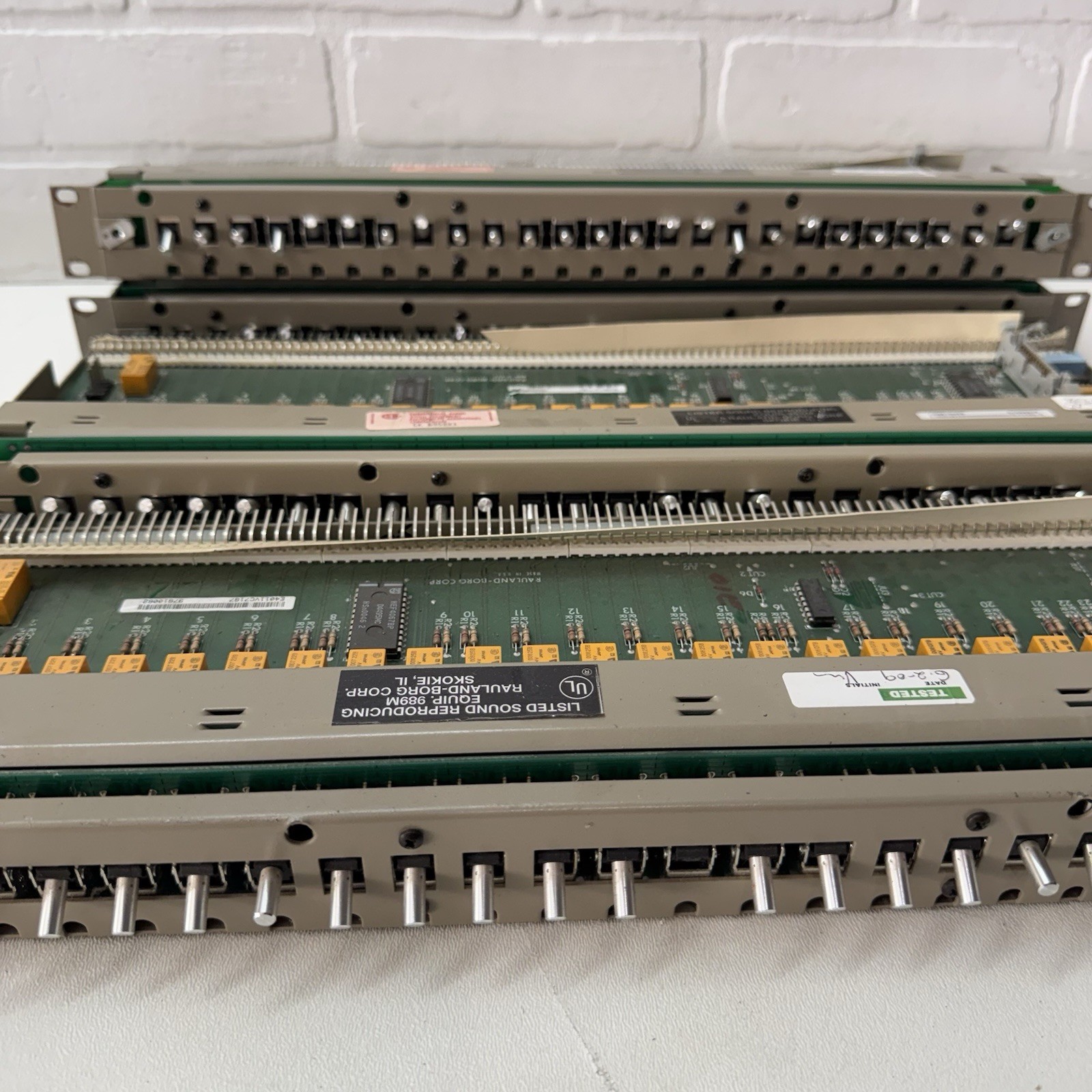 Lot of 4 Rauland-Borg SW25C 25-Position 3-Position Switch Banks – No Faceplates