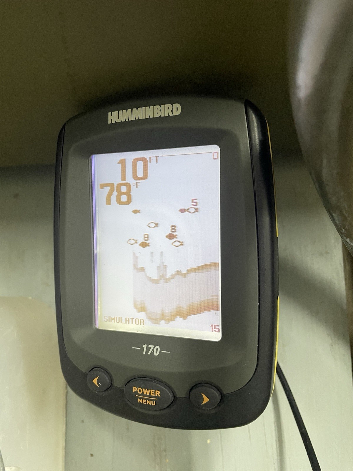 Humminbird Pmax Piranhamax 170 Head Unit & Cords & Bracket WORKS